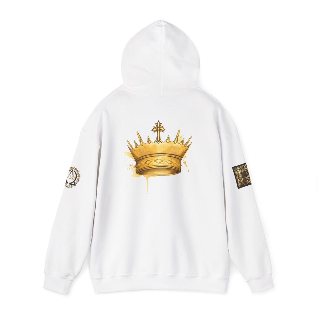Gold Crown Hoodie — Regal Graphic Pullover for King/Queen Vibe