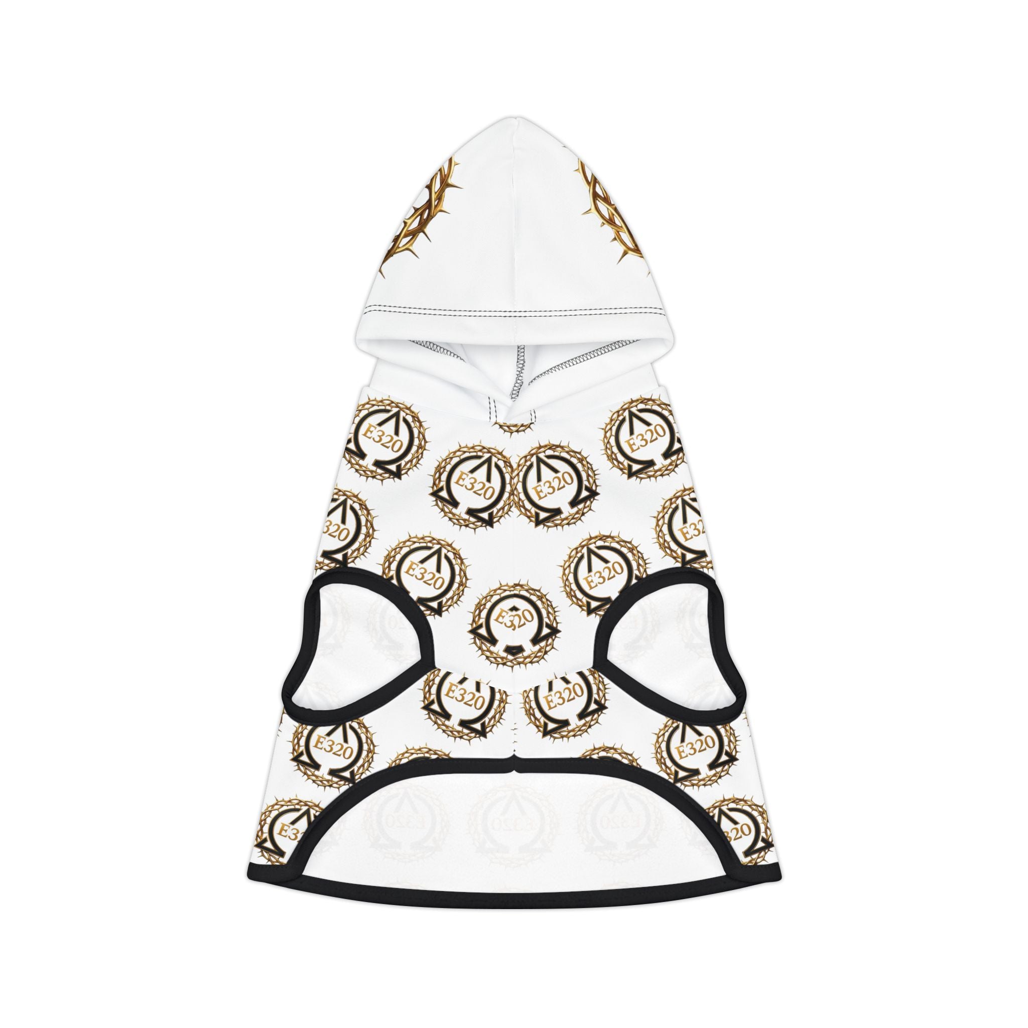Pet Hoodie — Golden Crown Alpha and Omega Patterned Dog & Cat Hoodie