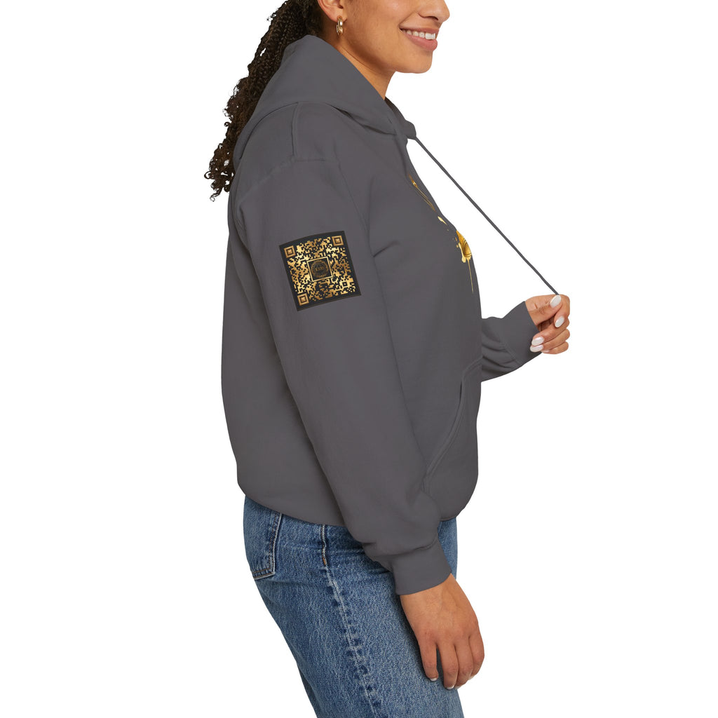 Gold Crown Hoodie — Regal Graphic Pullover for King/Queen Vibe