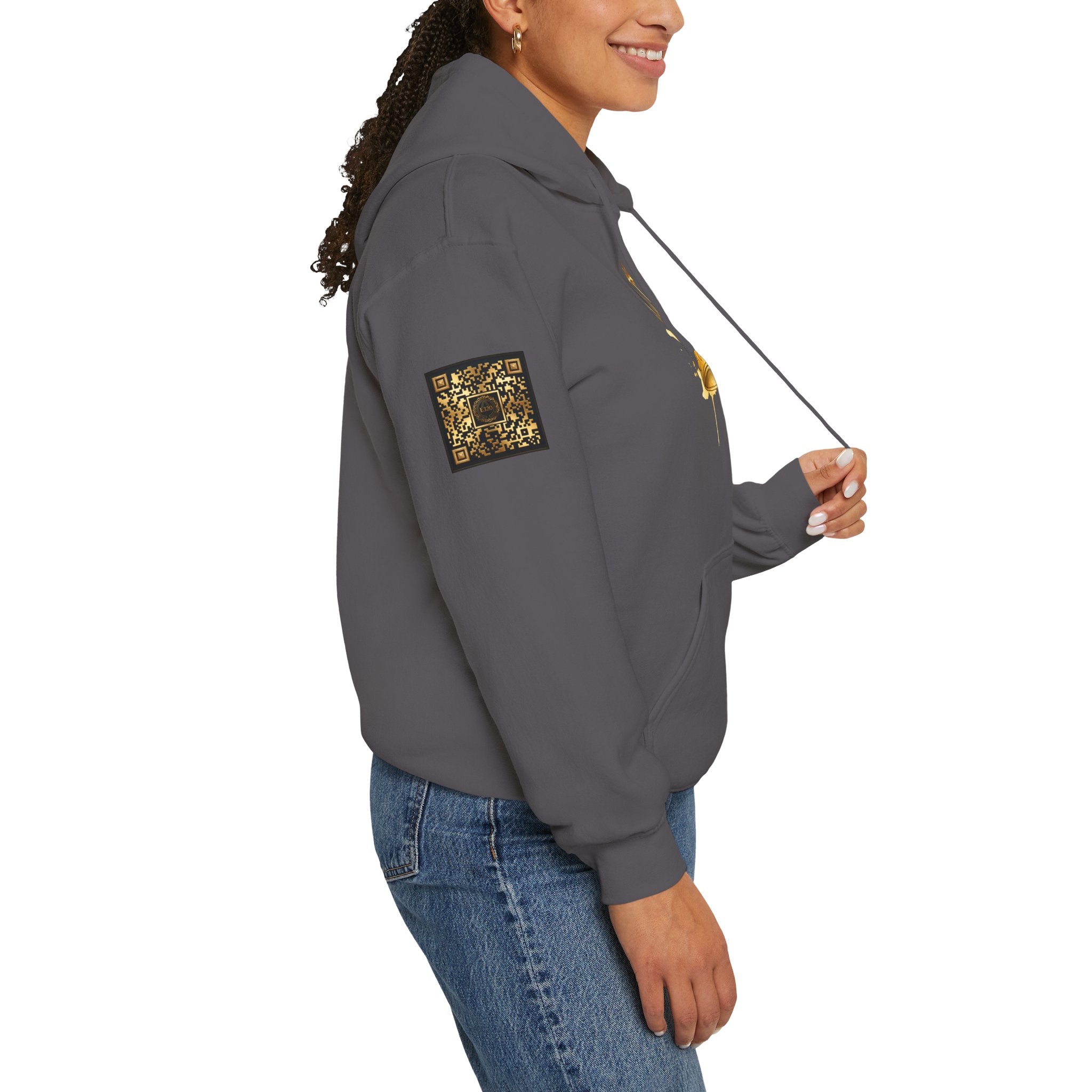 Gold Crown Hoodie — Regal Graphic Pullover for King/Queen Vibe