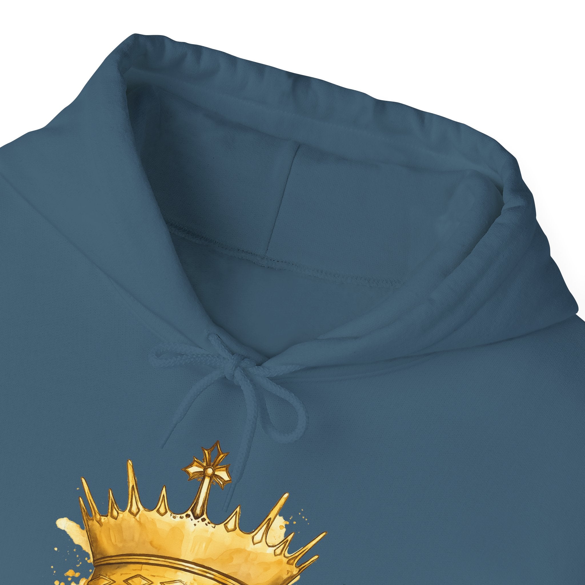 Gold Crown Hoodie — Regal Graphic Pullover for King/Queen Vibe