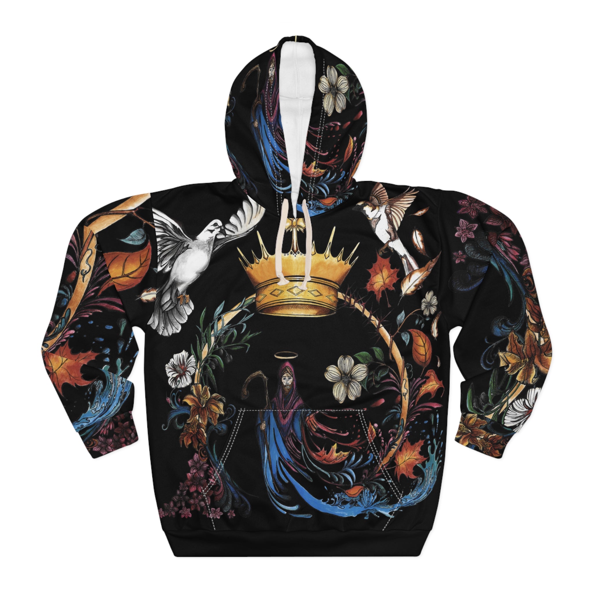 (The Crowning Jewel) Unisex Pullover Hoodie (All Over Print) Wear Your King Christian Apparel