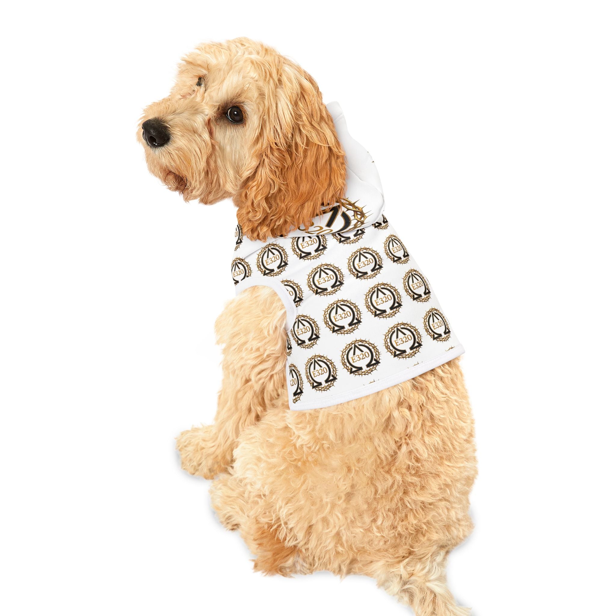 Pet Hoodie — Golden Crown Alpha and Omega Patterned Dog & Cat Hoodie