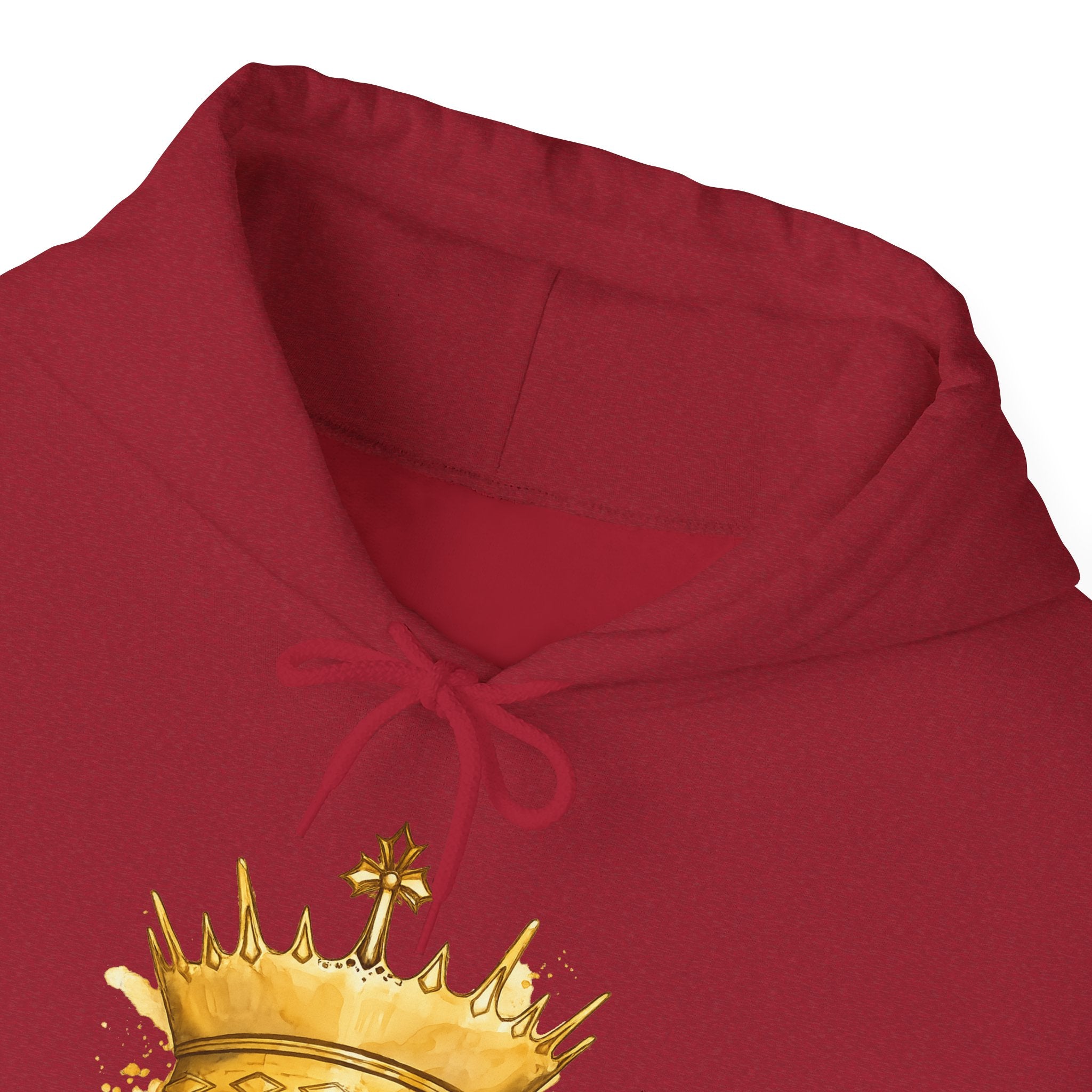 Gold Crown Hoodie — Regal Graphic Pullover for King/Queen Vibe