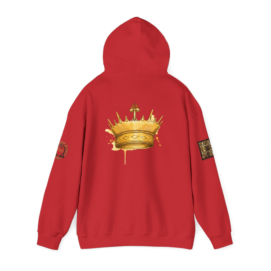 Gold Crown Hoodie — Regal Graphic Pullover for King/Queen Vibe