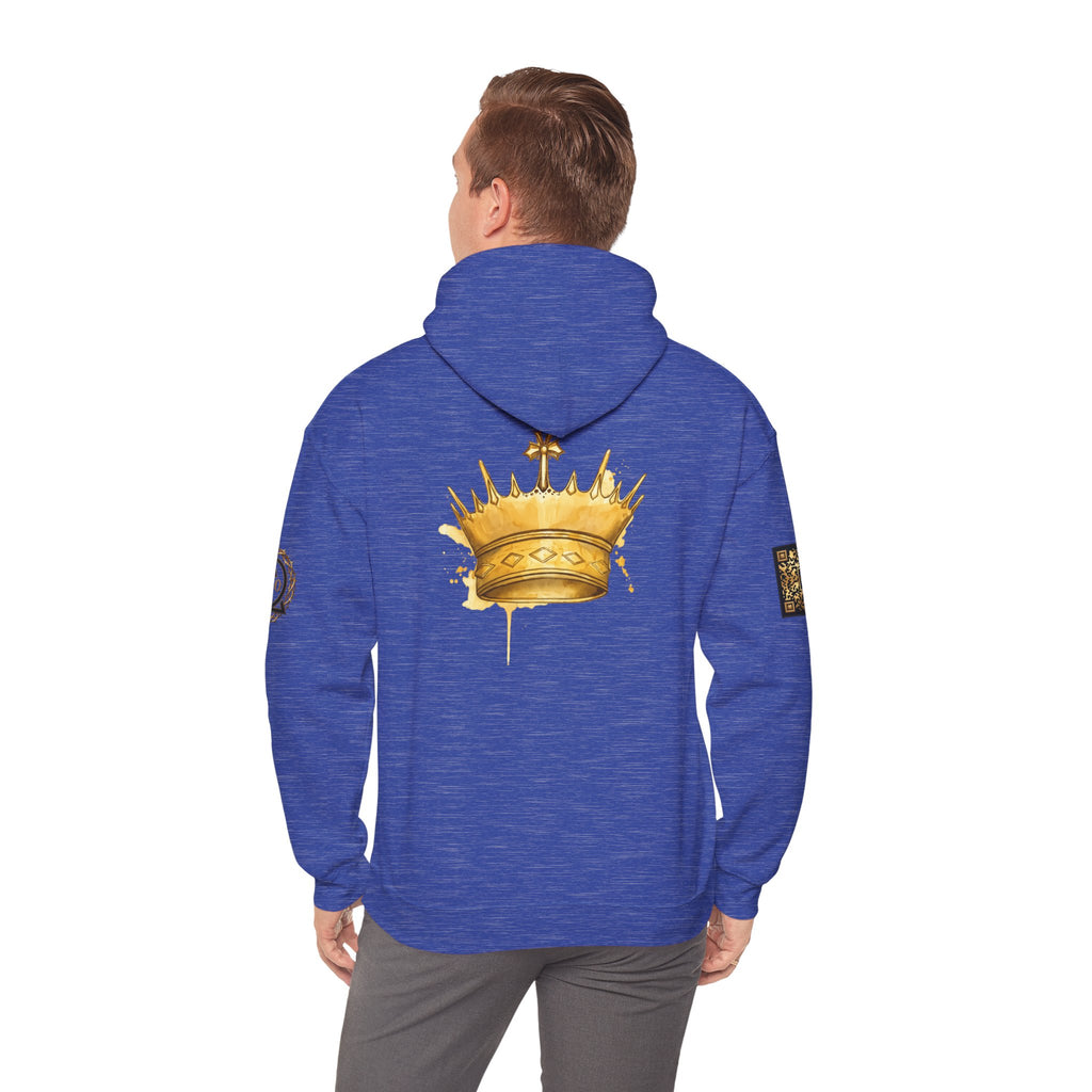 Gold Crown Hoodie — Regal Graphic Pullover for King/Queen Vibe