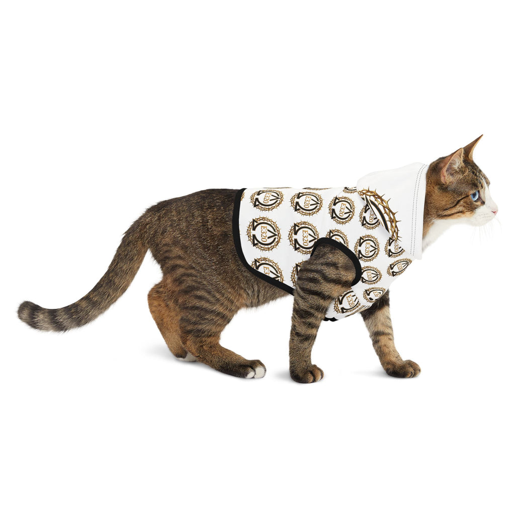 Pet Hoodie — Golden Crown Alpha and Omega Patterned Dog & Cat Hoodie