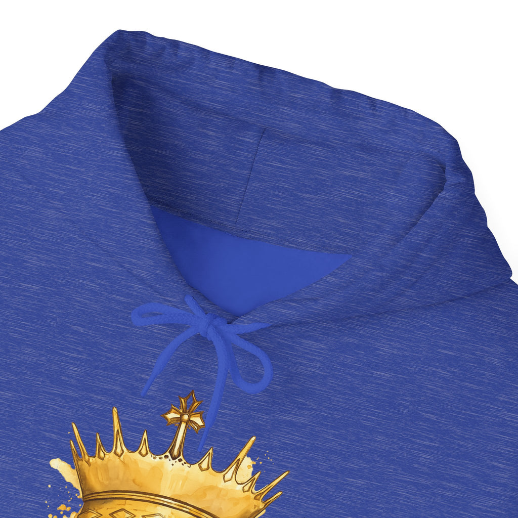 Gold Crown Hoodie — Regal Graphic Pullover for King/Queen Vibe