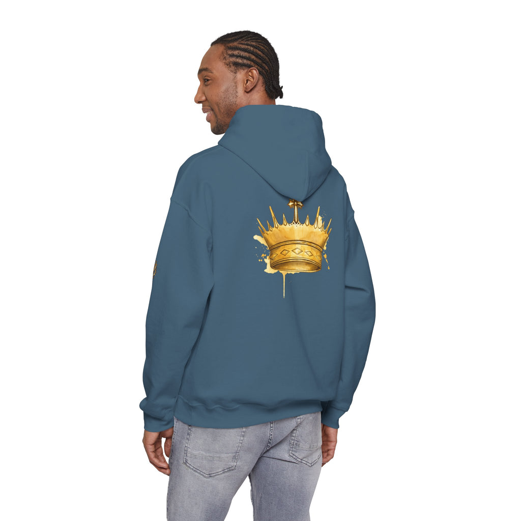 Gold Crown Hoodie — Regal Graphic Pullover for King/Queen Vibe