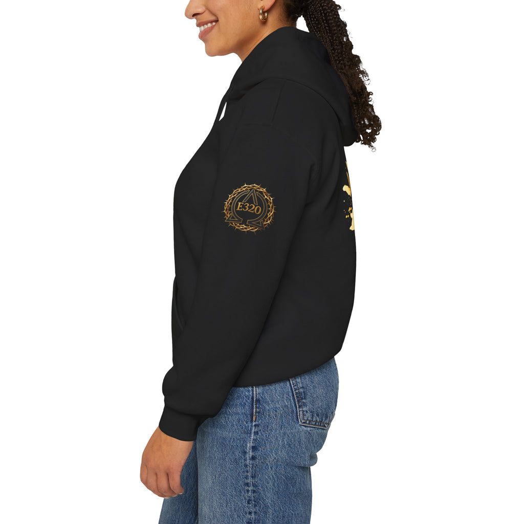 Gold Crown Hoodie — Regal Graphic Pullover for King/Queen Vibe