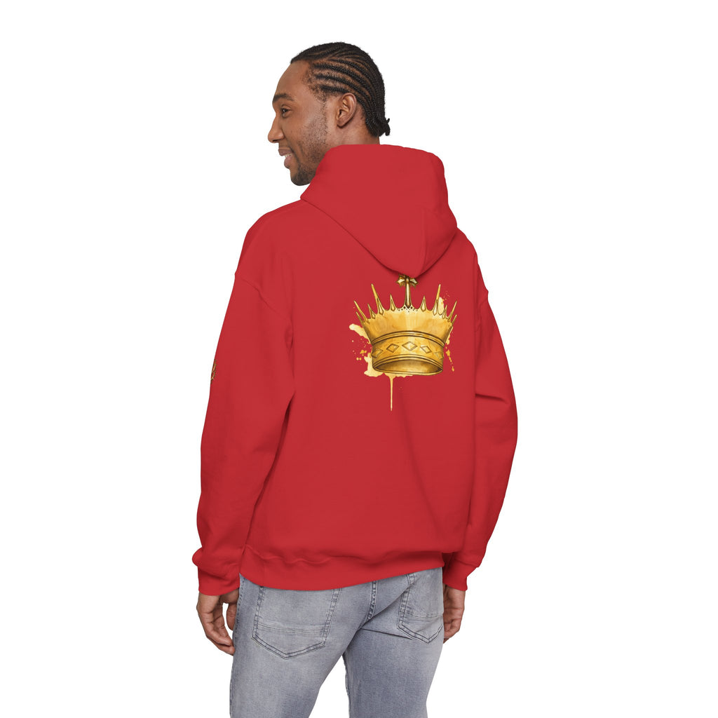Gold Crown Hoodie — Regal Graphic Pullover for King/Queen Vibe