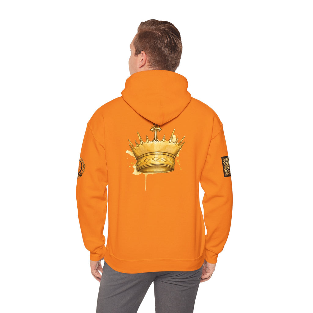 Gold Crown Hoodie — Regal Graphic Pullover for King/Queen Vibe