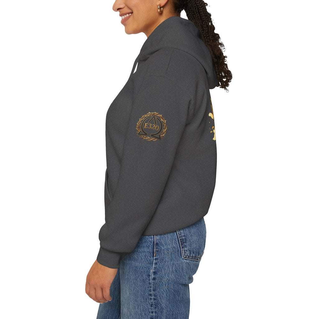 Gold Crown Hoodie — Regal Graphic Pullover for King/Queen Vibe