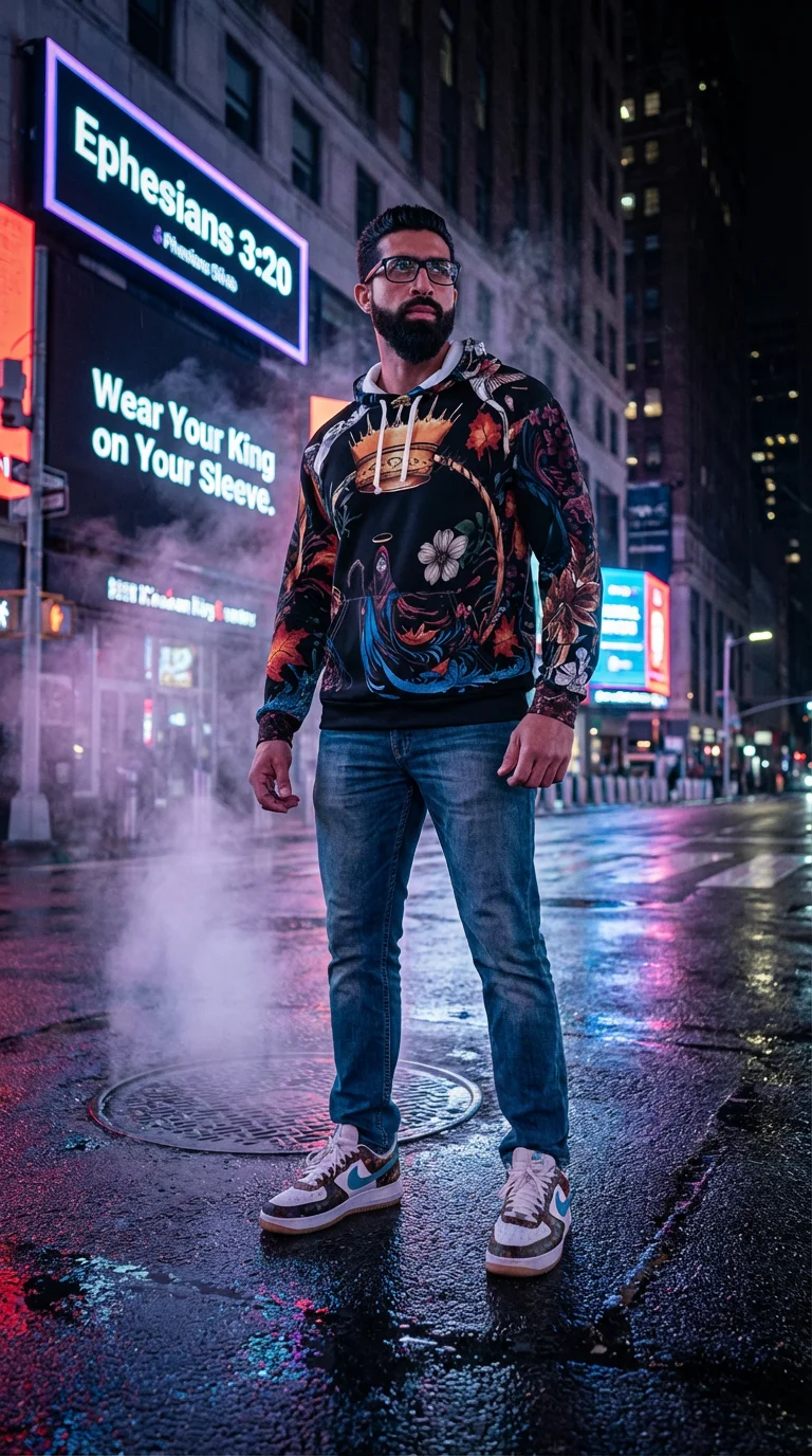 (The Crowning Jewel) Unisex Pullover Hoodie (All Over Print) Wear Your King Christian Apparel