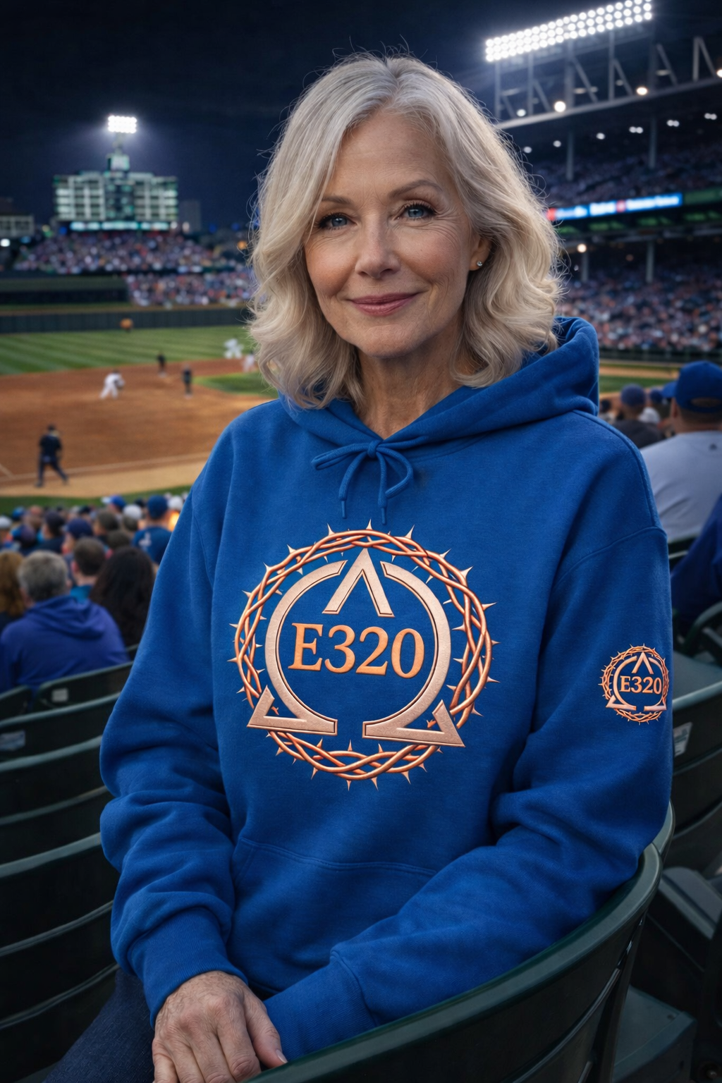 Hoodie — E320 Crown of Thorns Crest Graphic Pullover