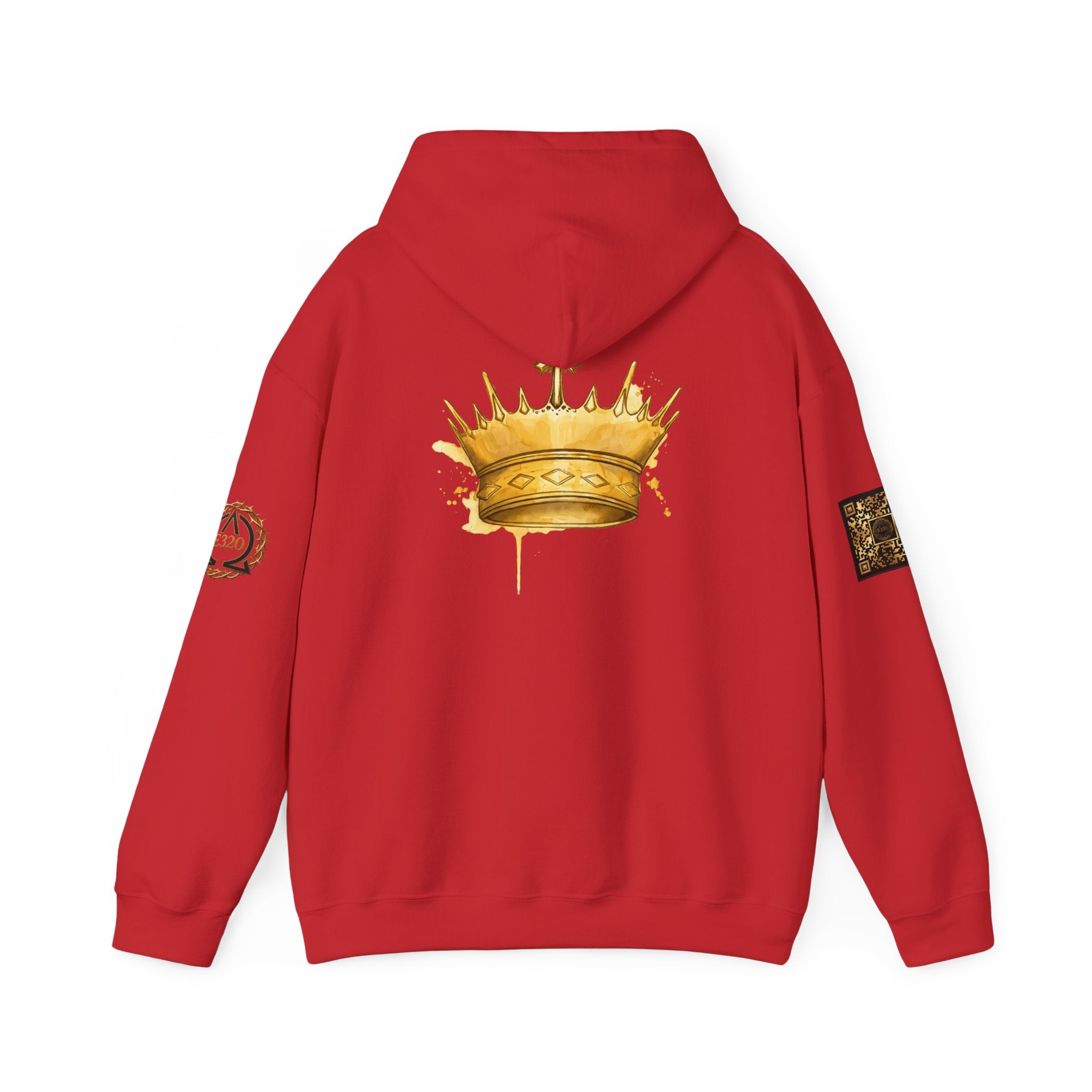 Gold Crown Hoodie — Regal Graphic Pullover for King/Queen Vibe