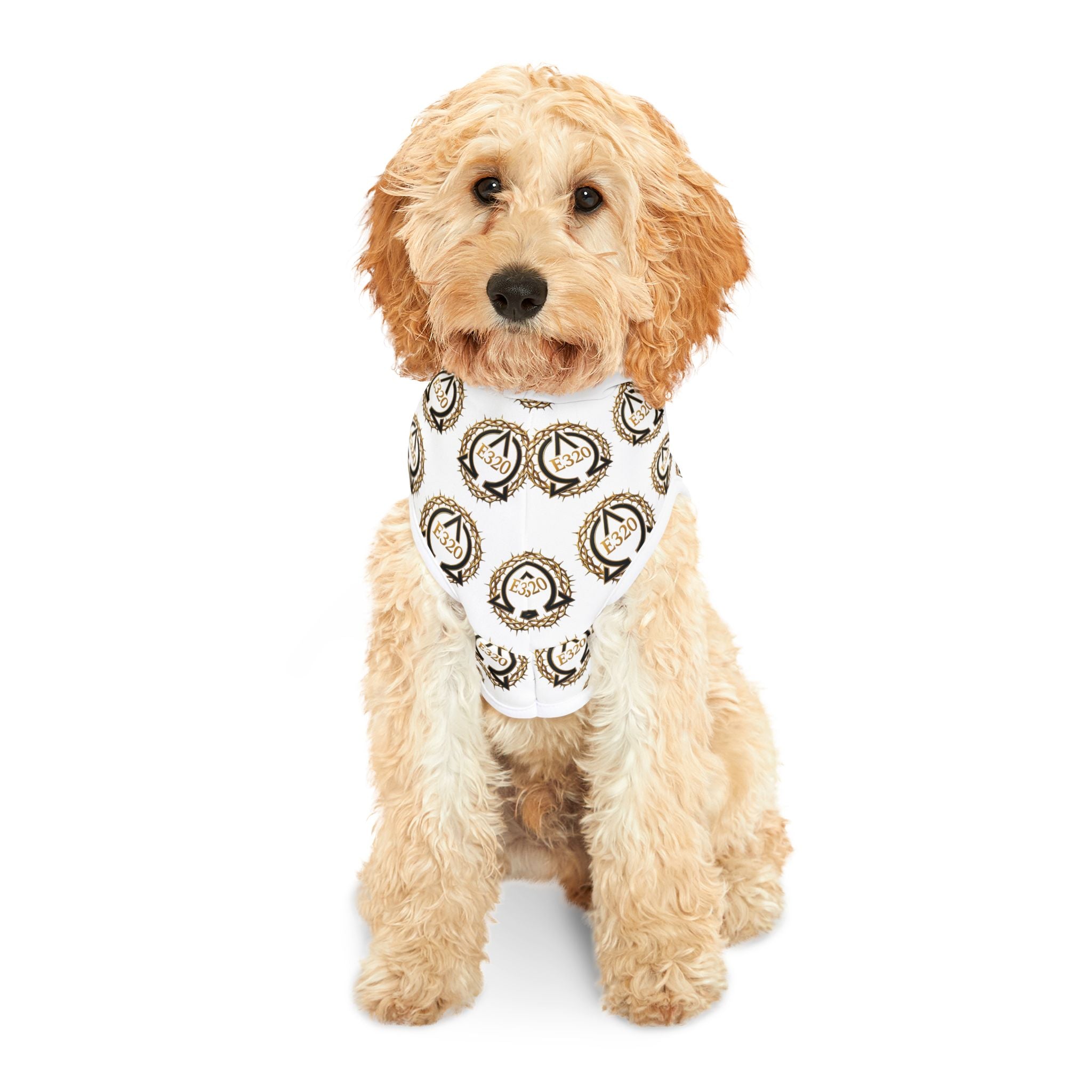 Pet Hoodie — Golden Crown Alpha and Omega Patterned Dog & Cat Hoodie