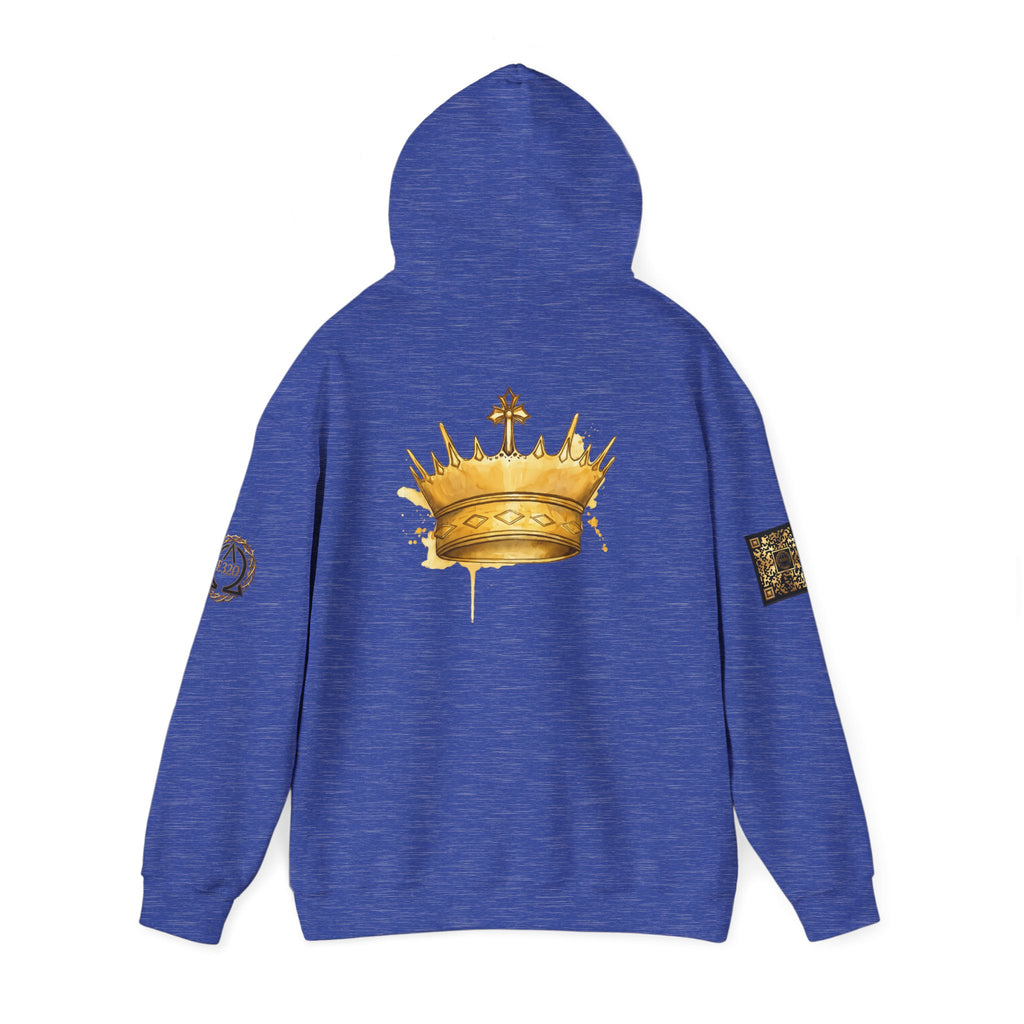 Gold Crown Hoodie — Regal Graphic Pullover for King/Queen Vibe