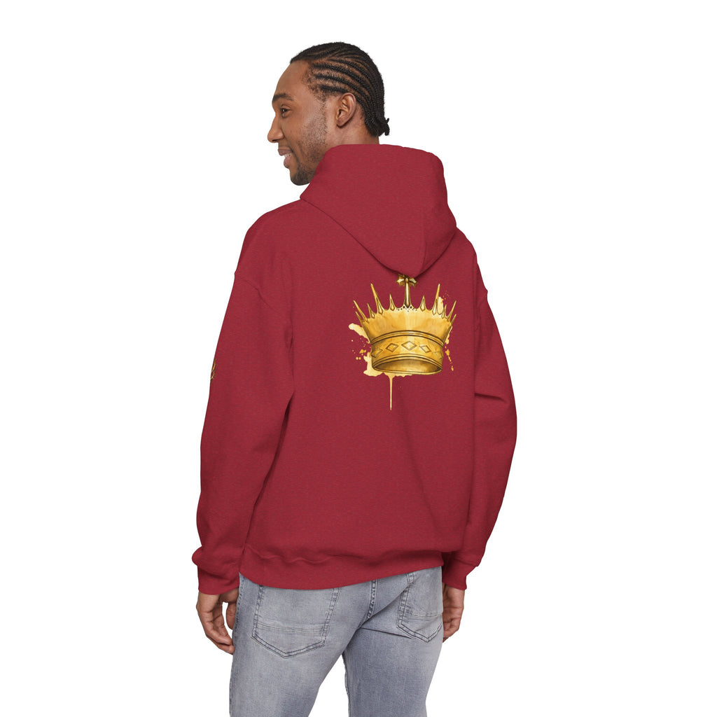 Gold Crown Hoodie — Regal Graphic Pullover for King/Queen Vibe