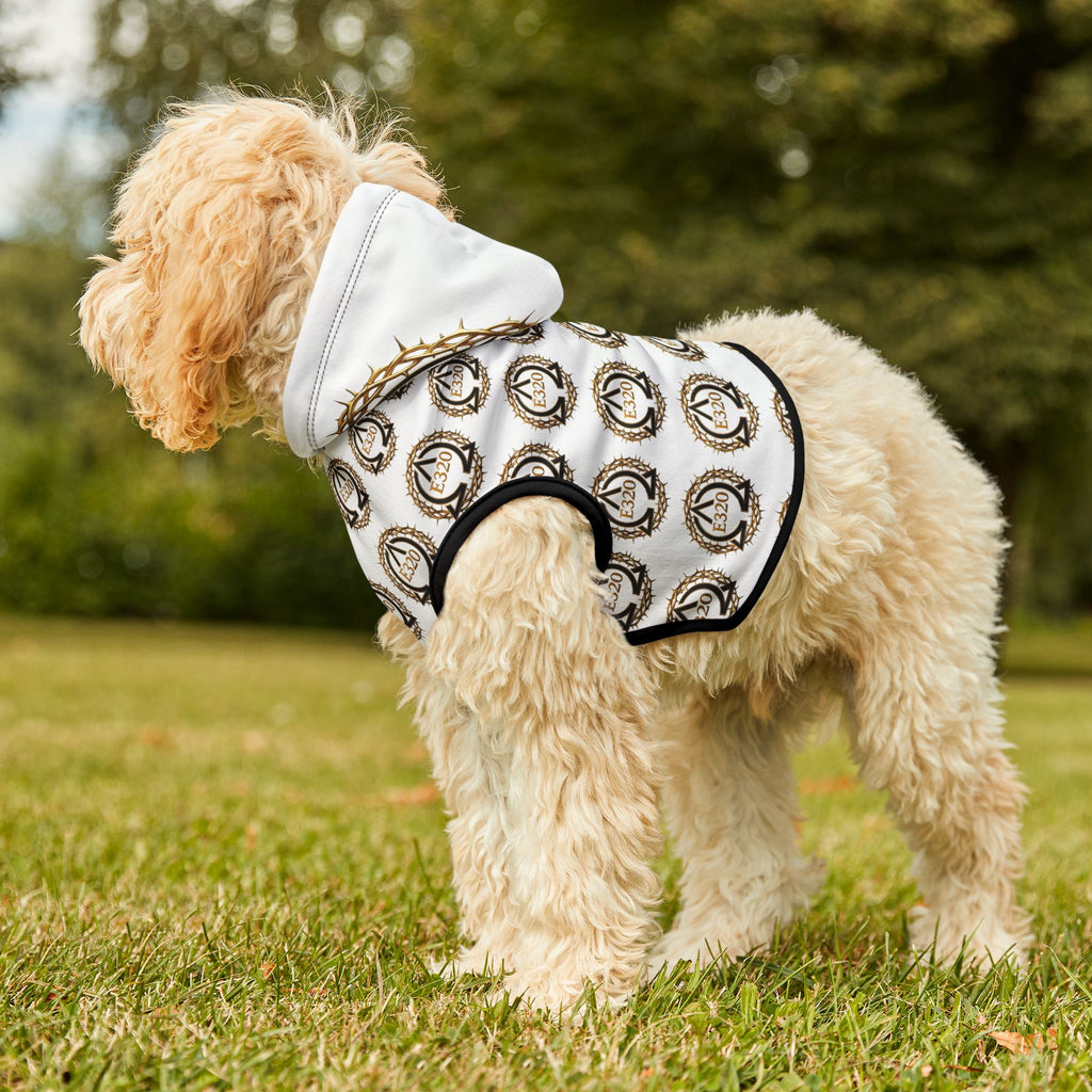 Pet Hoodie — Golden Crown Alpha and Omega Patterned Dog & Cat Hoodie
