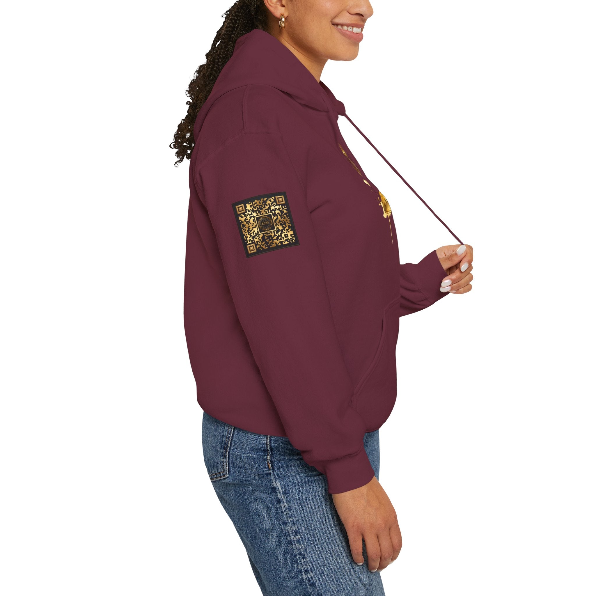 Gold Crown Hoodie — Regal Graphic Pullover for King/Queen Vibe