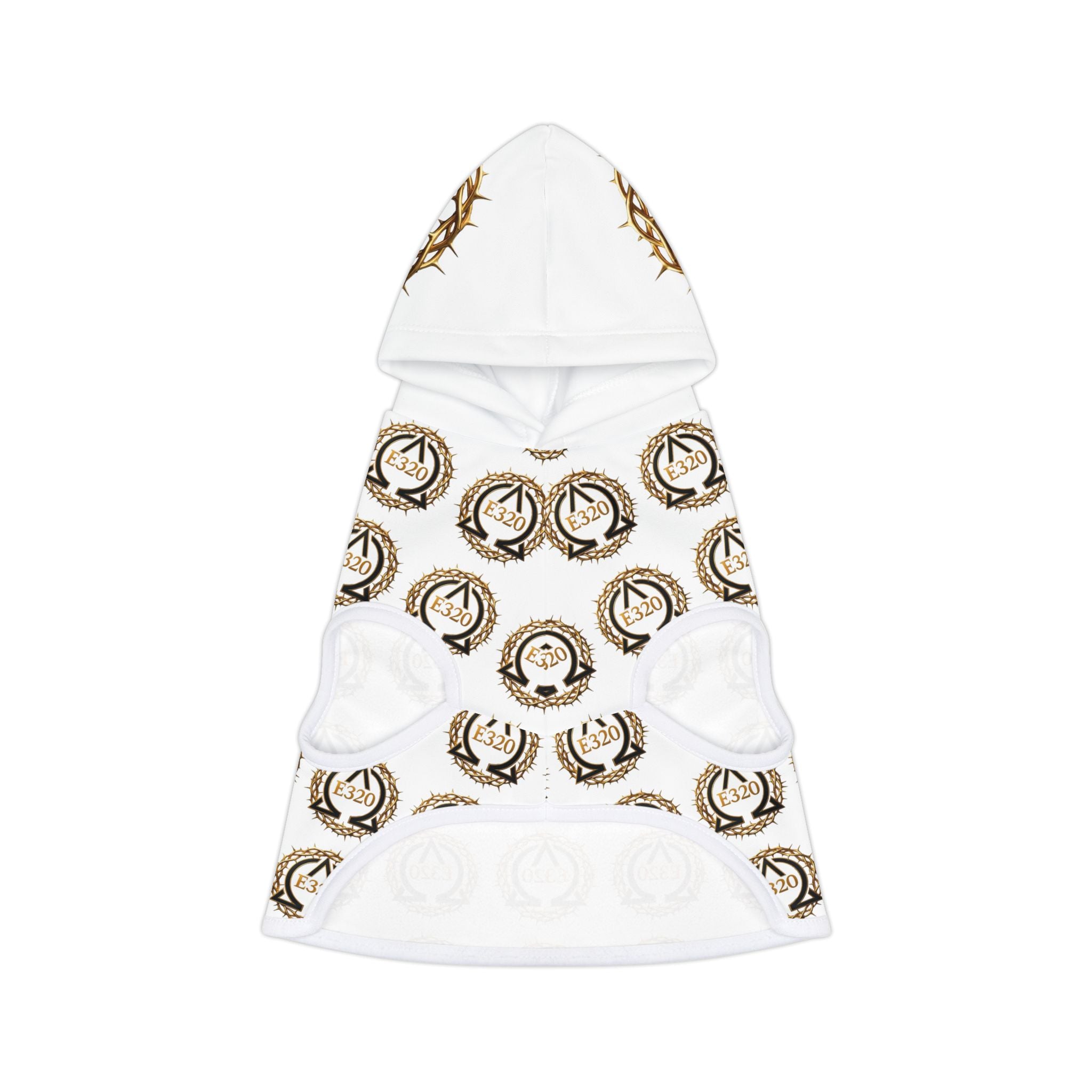Pet Hoodie — Golden Crown Alpha and Omega Patterned Dog & Cat Hoodie