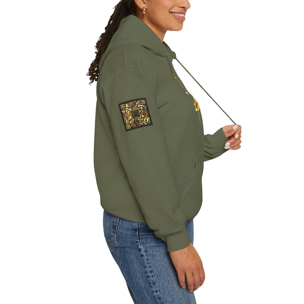 Gold Crown Hoodie — Regal Graphic Pullover for King/Queen Vibe