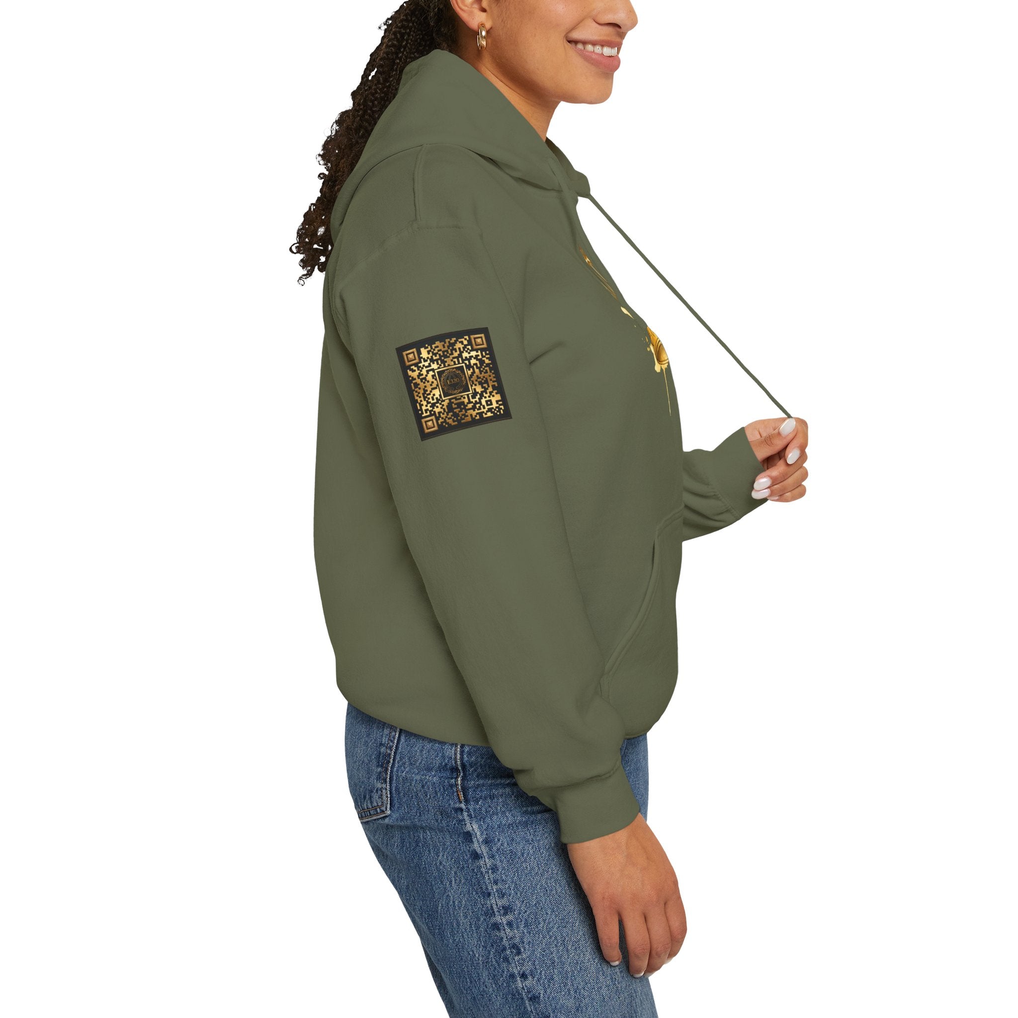 Gold Crown Hoodie — Regal Graphic Pullover for King/Queen Vibe