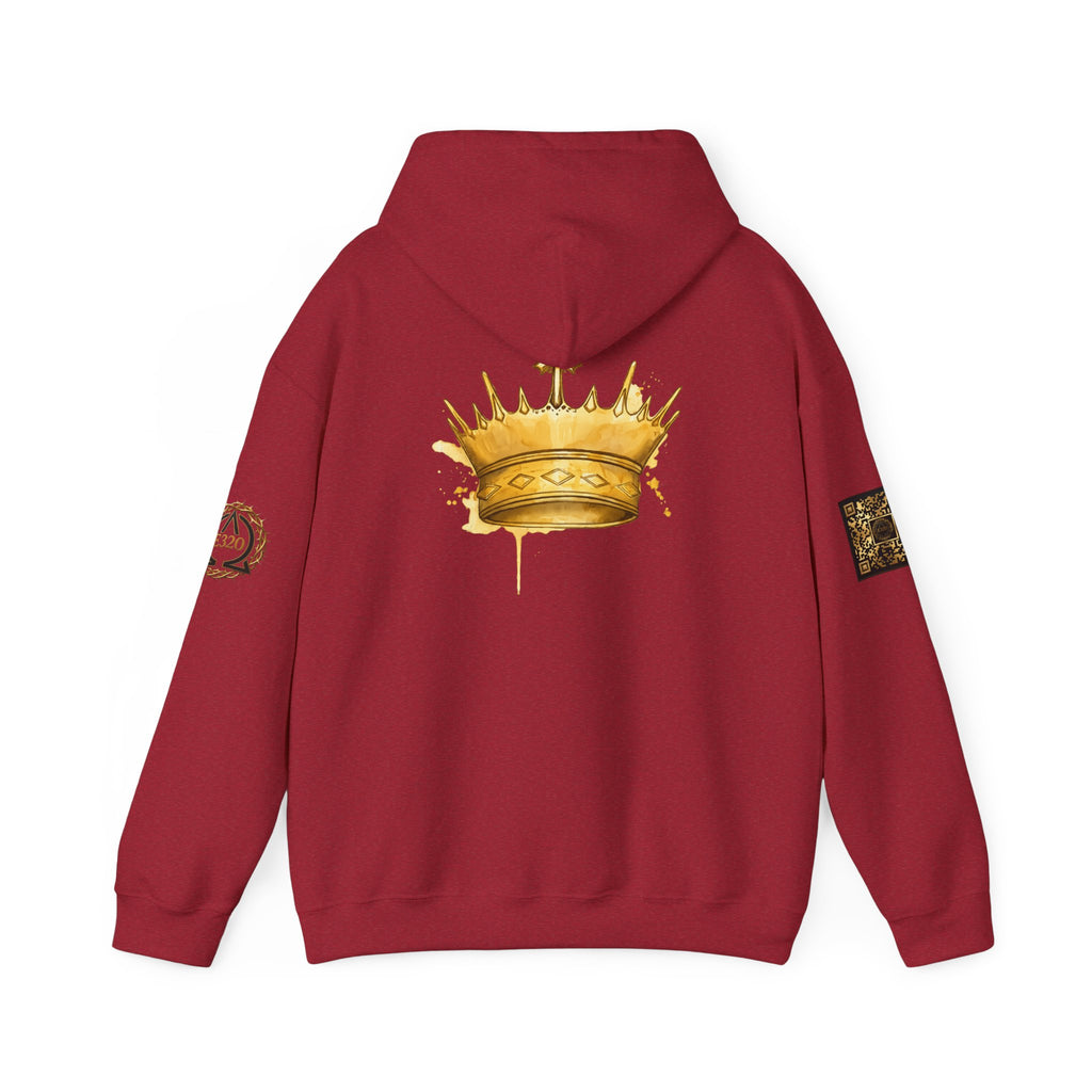 Gold Crown Hoodie — Regal Graphic Pullover for King/Queen Vibe