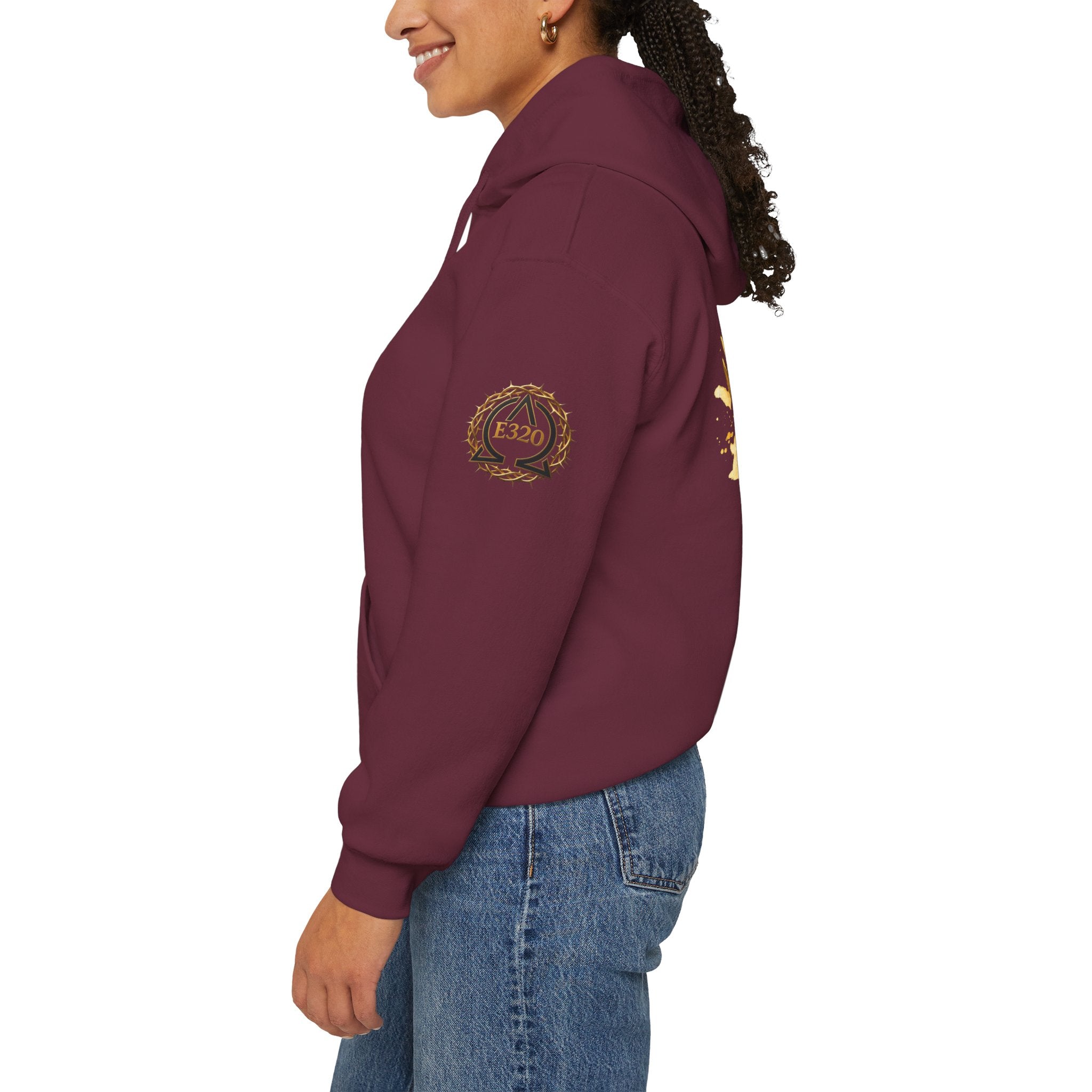Gold Crown Hoodie — Regal Graphic Pullover for King/Queen Vibe