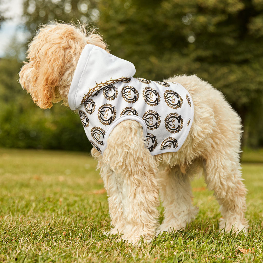 Pet Hoodie — Golden Crown Alpha and Omega Patterned Dog & Cat Hoodie