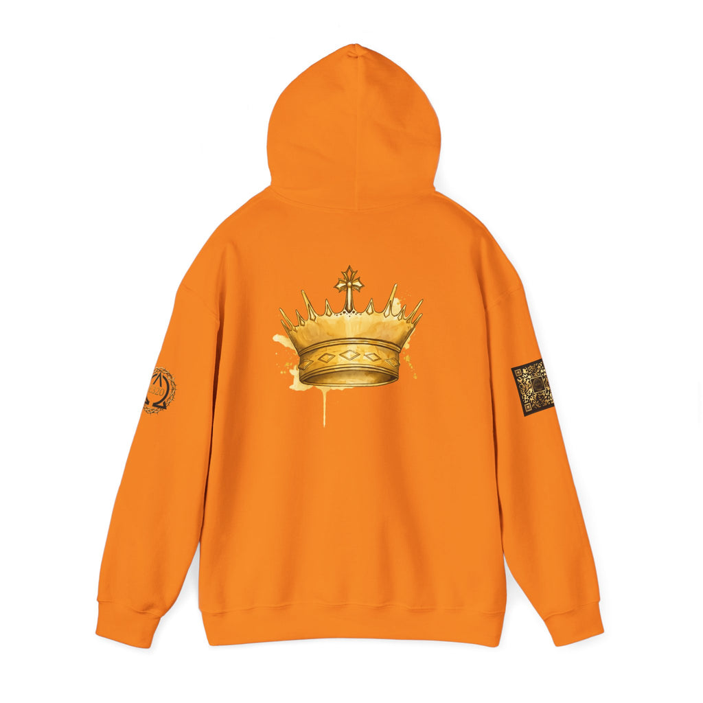 Gold Crown Hoodie — Regal Graphic Pullover for King/Queen Vibe